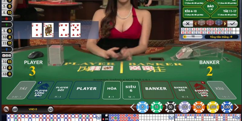 Baccarat tại cổng game MMWIN - Thông tin về luật chơi game